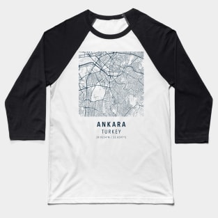 ankara simple map Baseball T-Shirt